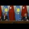 Cumhurbaşkanı Erdoğan ve Kazakistan Cumhurbaşkanı Nazarbayev, ortak basın toplantısında konuştu