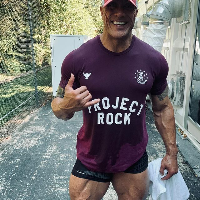 Dwayne Johnson, sabah antrenmanı